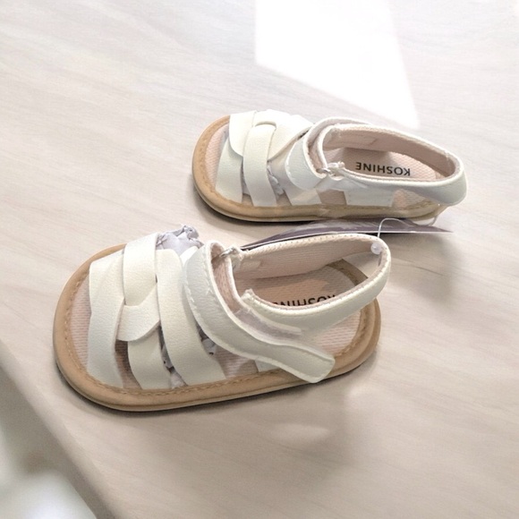Koshine Baby Sandals Cream | Size 12–18 Months | NWT - Picture 4 of 6